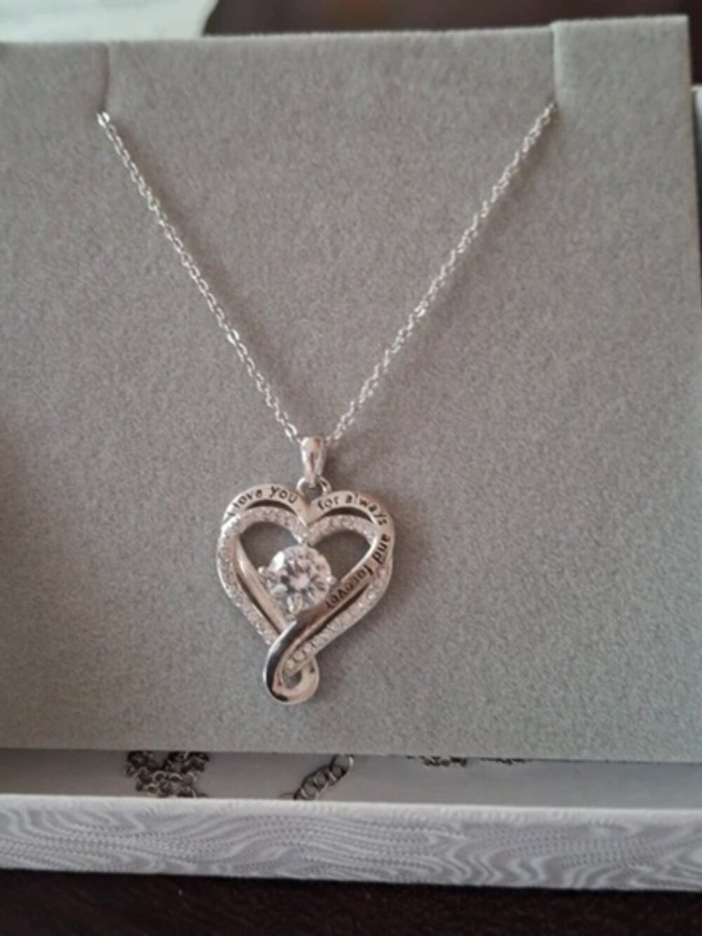 Double heart necklace